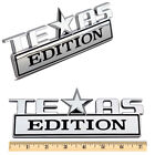 7in. Texas Edition Chrome Emblem Badges Fits Chevy Honda Toyota Ford Car Truck