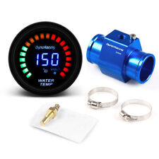 2 52mm Digital Water Temp Temperature Gauge W34mm Joint Pipe Sensor Adapter