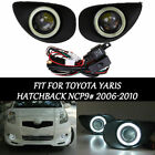 Fit Toyota Yaris Hatchback Front Fog Lamps Lights Angel Eye Lamps Led Lights
