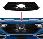 Fits 2020-21 Ford Explorer Snap On Black Grille Overlay Full Front Grill Covers