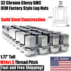 32pc Chrome Factory Style Lug Nuts 14x1.5 For Chevy Gmc Silverado 2500 3500 Hd