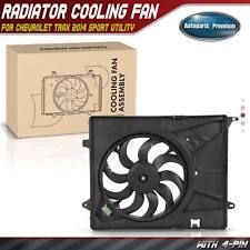 New Radiator Fan Assembly With Shroud For Chevrolet Trax 13-14 L4 1.4l 95392642