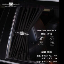 2pcs Jdm Junction Produce Car Curtains White Stitchwork Straps Shade Valance 50m