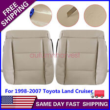 For 1998-2007 Toyota Land Cruiser Both Driver Passenger Bottom Seat Cover Tan