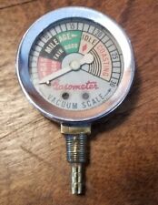 Vintage Speedometer Service Co. Inc. Gasometer Gas Mileage Gauge Vacuum Scale