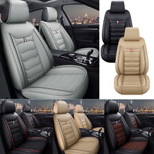 Luxury Pu Leather Car Seat Cover Full Set For Universal Car Truck Suv Van 5-sits