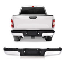 Fit For 2009-2014 Ford F150 Truck Chrome Complete Rear Steel Bumper Assembly