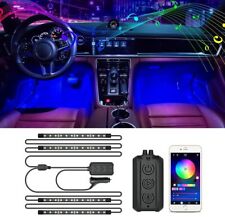 Wireless Rgb Led Lights Under Dash Car Interior Atmosphere Strip Neon Lights Kit