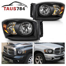 Headlights Assembly Pair For 2006-2008 Dodge Ram 1500 2500 3500 Pickup Headlamps