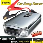 Baseus 12000mah Car Jump Starter Portable Usb Power Bank Battery Booster Clamp