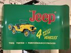 Jeep Vintageretro 2 Sided Spinning Wall Mount Advertising Sign With Bracket