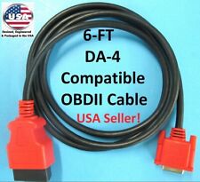 6ft Obdii Obd2 Cable Compatible With Da-4 For Snap On Scanner Ethos Tech Eesc321