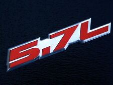 2 Chevy Gm Sbc 5.7l V8 350 Ls1 Ls6 Lt1 Crate Engine Emblems Badge Red Pair