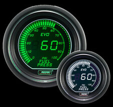 Prosport 52mm Evo Series Digital Fuel Pressure Gauge Green And White