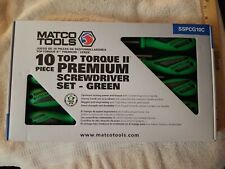 Matco 10pc Top Torque Ii Premium Screwdriver Set Green. Sspcg10c