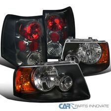 Fits 03-06 Ford Expedition Black Headlightssmoke Lens Tail Lights Brake Lamps