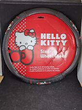Sanrio Hello Kitty Brand Black Red Wh. Steering Wheel Cover
