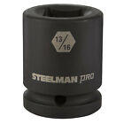 Steelman Pro 34 In. Drive 1316 In. Square 4 Point Budd Impact Socket 79343