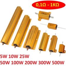 5w10w25w50w100w200w300w500w Golden Aluminium Load Resistor Wirewound 5