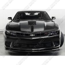 For 2014-2015 Chevy Camaro Ss Z28 Painted Black Front Bumper Body Spoiler Lip