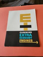 1963 Cummins Diesel Truck Engine Brochure Extra Economy Nhe-195 225 Nte-235 Etc