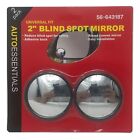 Blind Spot Mirror Universal 2 Wide Angle Convex Rear Side View For Car Auto 2pc