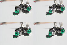 Green Mini Pilot Instrument Dash Warning Indicator Light Hot Rat Street Rod 4 Pr