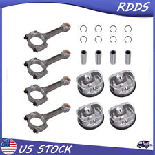 12578324 For Buick Chevrolet Gmc Saturn 2.4l Pistons Rings Connecting Rod Kit
