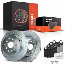 Rear Drilled Rotors Ceramic Brake Pads For Lexus Gs300 Gs400 Gs430 Is300 Sc430