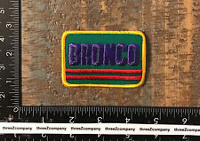 Vintage Ford Bronco Truck Suv Logo Iron-on Patch 1970s Twill