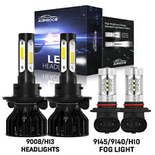 4x For Ford Explorer Sport Trac 2007-2010 Led Headlights Fog Light Bulbs Combo