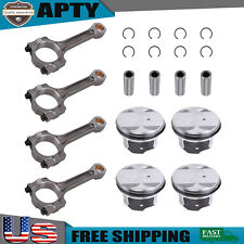 Pistons Pins W Rings Connecting Rod For Chevrolet Equinox Gmc Terrain Buick