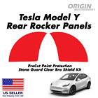 Precut Rear Rocker Panels Paint Protection Clear Bra Guard Kit Ppf For Model Y