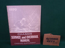 1970 Chevrolet Camaro Chassis Servicerepairshop Manual Original Gm