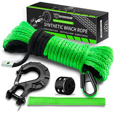 14x50 9650lbs Synthetic Winch Rope Line Recovery Cable 4wd Atv Utv W Sheath