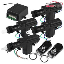 Fits Car Central Power Door Lock Unlock Actuator Remote Kit 2 Keyless Entry 4 Dr