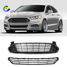 Upperlower Frontgrille Grill Radiator For 2013-2016 Ford Fusion Mondeo
