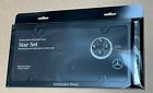 Mercedes Genuine Black Slimline License Plate Frame Valve Stem Caps Gift Set