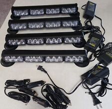 14.8 Rechargeable Led Strobe Light Bar Wireless Usps Mail Carrier Set Of 4