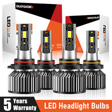9005 9006 Led Headlight Combo High Low Beam Bulbs Kit Super White Bright Lamp