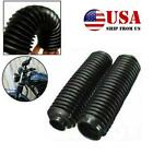2x Rubber Front Fork Motorcycle Shock Absorber Dust Cover Gaiters Gators Boots