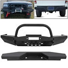 Power Coated Front Winch Bumper Rear Bumper Black For Ford Ranger 1998-2011