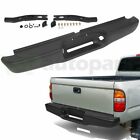 For 1995-2004 Toyota Tacoma Black Steel Complete Rear Steel Bumper Assembly