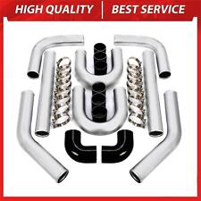 Universal 3 Inch Aluminum Intercooler Piping U-pipe Kit Wcoupler And T-clamps