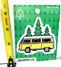 Vw Volkswagen Van Camper Bus Vinyl Decal Sticker Camper Van