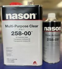Nason Selectclear 258-00 And Activator 258-09 Urethane Multi-panel Clearcoat Kit