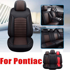 For Pontiac Car Seat Covers Full Setfront Back Cushion 3d Pu Leather Waterproof