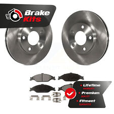 Front Disc Brake Rotor Ceramic Pad Kit For 1999-2004 Ford Mustang Base Gt Mach 1