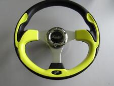 Golf Cart Yellow Black Custom Steering Wheel W Limited Edition Center 6015