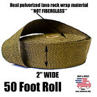 Thermal Zero Lava Exhaust Wrap Header Pipe Heat Insulation Tape Roll 2 X 50 Ft